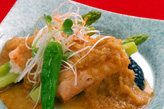アスパラのサーモン巻き