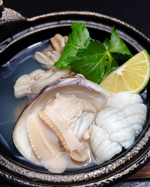 蛤と舞茸の土瓶蒸し