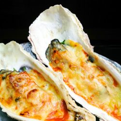 殻牡蠣のチーズ焼き