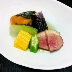 夏野菜の炊き合わせ