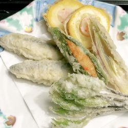 稚鮎と野菜の天ぷら