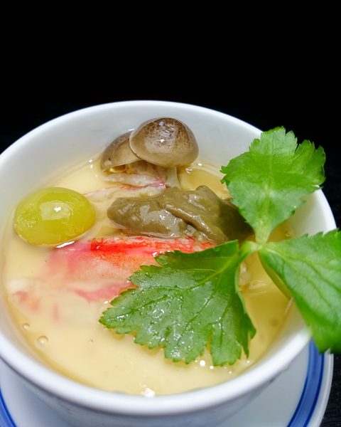 かに味噌の茶碗蒸し