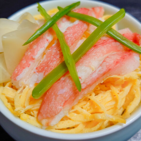 カニの蒸し寿司