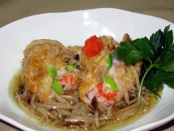 海老山芋湯葉包み揚げ