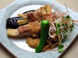 竹の子豚肉巻き