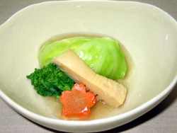 鶏竹の子春キャベツ