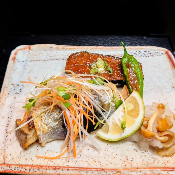 秋刀魚の茸挾み焼き